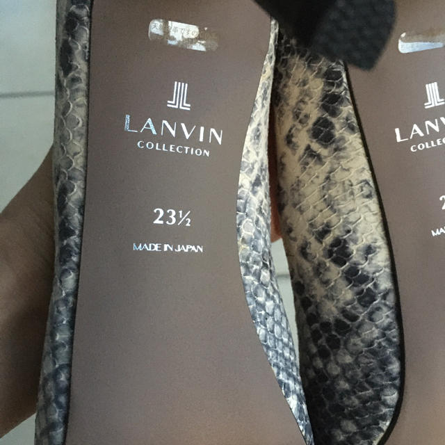 LANVIN COLLECTION(ランバンコレクション)の未使用 未着 ランバン コレクション ポインテッドトゥデザインパンプス レディースの靴/シューズ(ハイヒール/パンプス)の商品写真