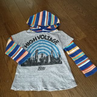 グルービーカラーズ(Groovy Colors)の☆ria様専用☆グルービーカラーズ　フード付ロンT　100(Tシャツ/カットソー)