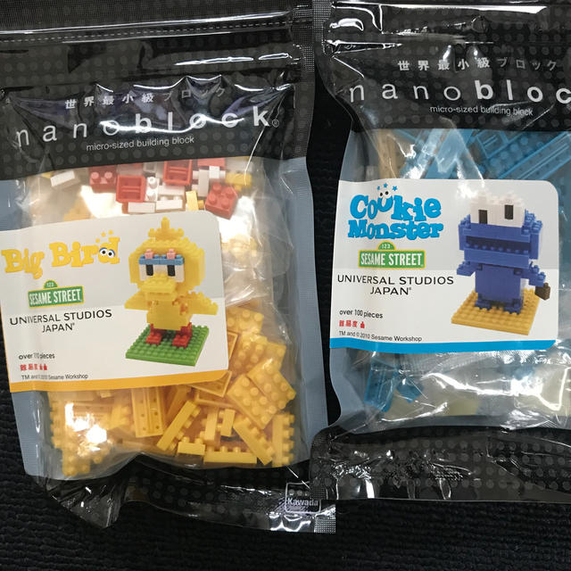 USJ(ユニバーサルスタジオジャパン)のnano block ユニバーサル セサミストリート キッズ/ベビー/マタニティのおもちゃ(積み木/ブロック)の商品写真