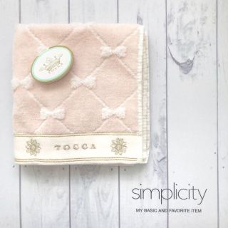 トッカ(TOCCA)の【新品】送料無料 ✳︎ tocca ピンク リボン柄 タオルハンカチ(ハンカチ)