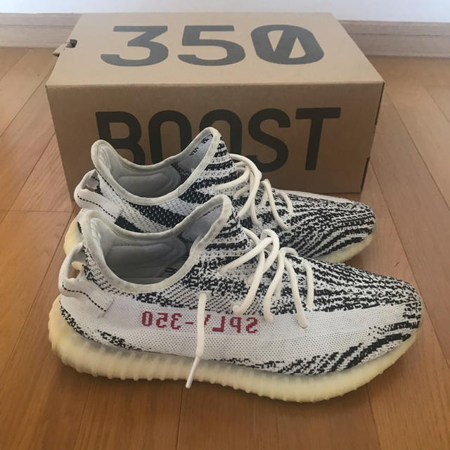 靴/シューズadidas yeezyboost350 zebra