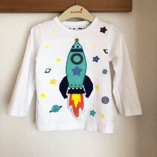 ネクスト(NEXT)のNEXT キッズ　ロングスリーブTシャツ ロケット　白色　長袖　宇宙 2枚セット(Tシャツ/カットソー)