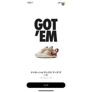 ナイキ(NIKE)のNIKE ×トム　サックス　マーズ　ヤード(スニーカー)