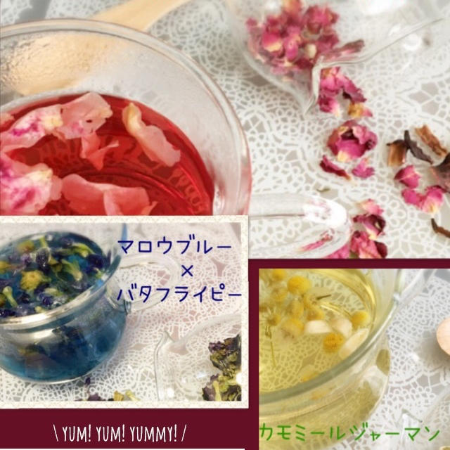 カラーブレンドハーブティー＊3種セット 食品/飲料/酒の飲料(茶)の商品写真