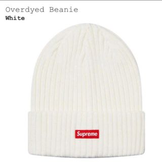 シュプリーム(Supreme)のSupreme Overdyed Beanie white(ニット帽/ビーニー)