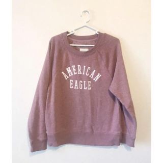 アメリカンイーグル(American Eagle)のアメリカンイーグル　ピンクロゴスウェット(トレーナー/スウェット)