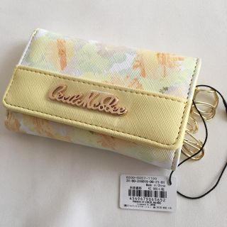 セシルマクビー(CECIL McBEE)の新品 セシルマクビー 花柄 キーケース イエロー(キーケース)