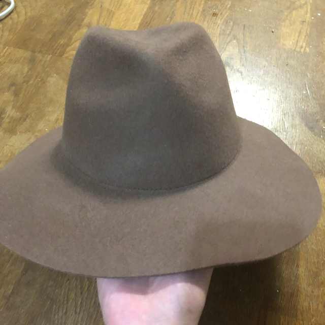 Ungrid(アングリッド)のアングリッド  フェルト　ハット　帽子　モカ　今季　新品 レディースの帽子(ハット)の商品写真