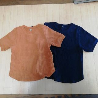 ユニクロ(UNIQLO)のユニクロ　ワッフル半袖Tシャツ　S、Mサイズ　2枚セット　(Tシャツ(半袖/袖なし))