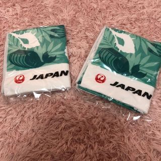 ジャル(ニホンコウクウ)(JAL(日本航空))の専用です 新品 未使用 JAL マイクロファイバータオル クジラ ハワイ 貝殻(タオル/バス用品)