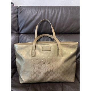 Gucci - 正規品 鑑定済 GUCCI グッチ トートバッグ の通販｜ラクマ