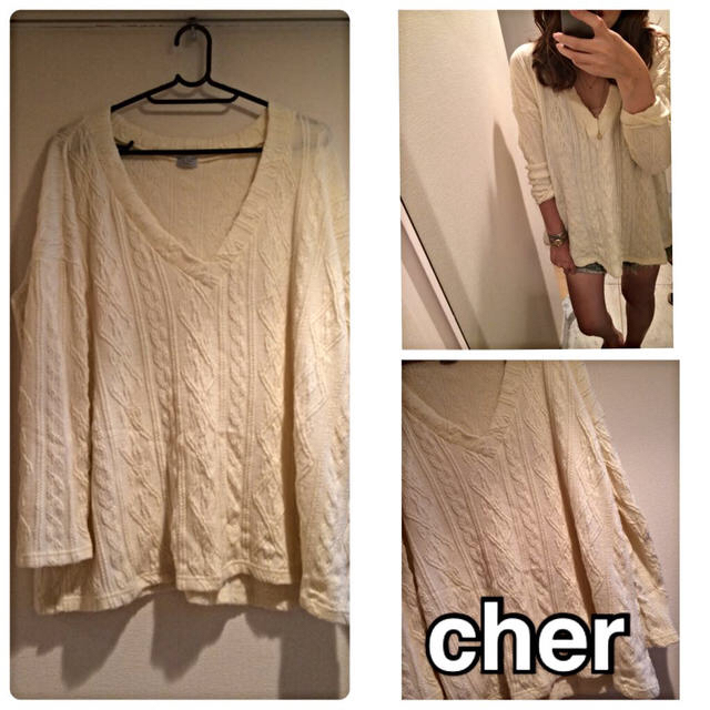 Cher(シェル)のケーブルニット☆cher レディースのトップス(ニット/セーター)の商品写真