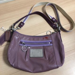 コーチ(COACH)のCOACH コーチバッグ パープル  VUITTON CHANEL FURLA (ショルダーバッグ)