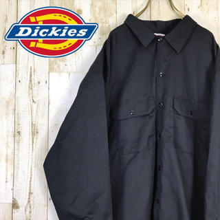 ディッキーズ(Dickies)のDickies ディッキーズ ビッグシャツ ワークシャツ ブラック メキシコ製(シャツ)