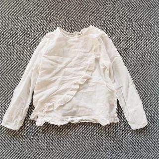 エイチアンドエム(H&M)のH&M フリルブラウス 5-6y(ブラウス)