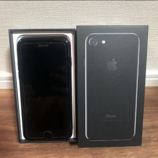 アイフォーン(iPhone)のmaruko様専用iPhone7本体 Jet Black 32GB SIMフリー(スマートフォン本体)