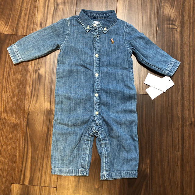 POLO RALPH LAUREN(ポロラルフローレン)のラルフローレン カバーオール 双子可 ベビー 新品 6m 60 ロンパース 3 キッズ/ベビー/マタニティのベビー服(~85cm)(カバーオール)の商品写真