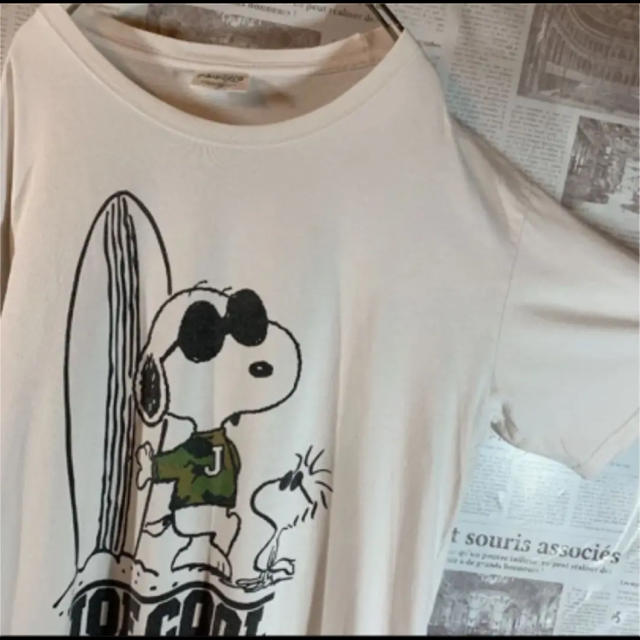 古着 スヌーピー Tシャツ 迷彩 LLサイズ メンズのトップス(Tシャツ/カットソー(半袖/袖なし))の商品写真