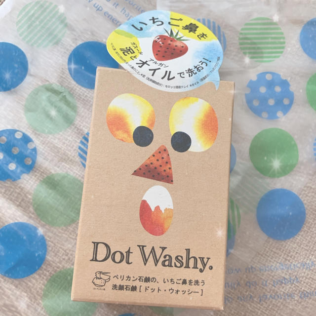 Pelikan(ペリカン)のDot Washy いちご鼻石鹸♡ペリカン コスメ/美容のスキンケア/基礎化粧品(洗顔料)の商品写真