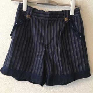 アクシーズファム(axes femme)のaxes femme 王子様風 ストライプショートパンツ(ショートパンツ)