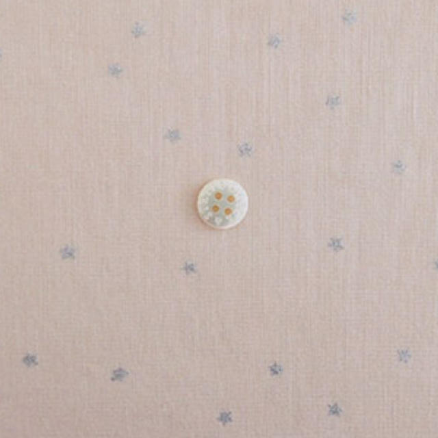 check&stripe 星の綿麻 グレイッシュピンクにシルバー 1m ハンドメイドの素材/材料(生地/糸)の商品写真