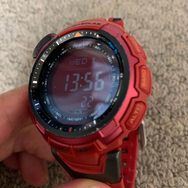返品送料無料】 CASIO プロトレック PRG-110CJ 赤色 fusionauto.ru