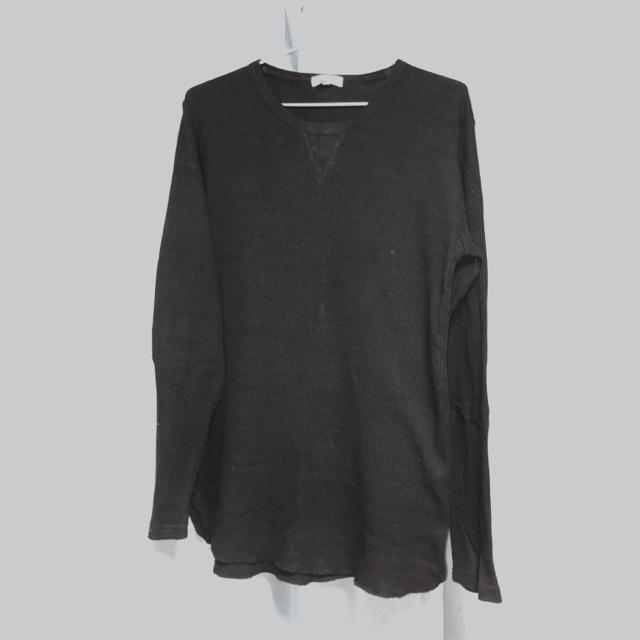 黒のロンＴ メンズのトップス(Tシャツ/カットソー(七分/長袖))の商品写真