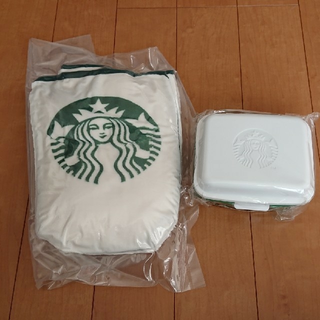 Starbucks Coffee(スターバックスコーヒー)のスターバックス☆ブランケット サンドイッチボックス インテリア/住まい/日用品の日用品/生活雑貨/旅行(日用品/生活雑貨)の商品写真