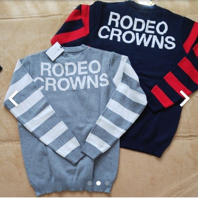 RODEO CROWNS WIDE BOWL(ロデオクラウンズワイドボウル)の【新品、未使用】RCWB ボーダー ニット レディースのトップス(ニット/セーター)の商品写真