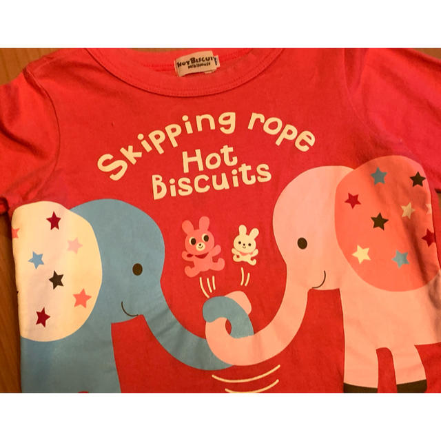 HOT BISCUITS(ホットビスケッツ)のミキハウス  ロングTシャツ　　100 キッズ/ベビー/マタニティのキッズ服女の子用(90cm~)(Tシャツ/カットソー)の商品写真