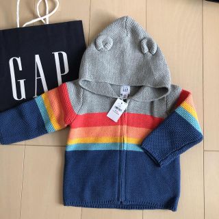 ベビーギャップ(babyGAP)の新品☆GAP くま耳 パーカー カーディガン マザウェイズ ラルフローレン(ジャケット/コート)