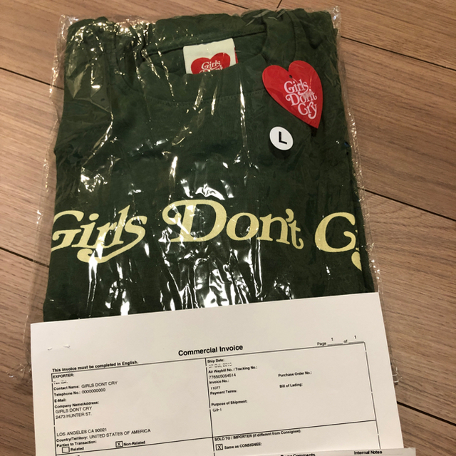 GDC(ジーディーシー)のGirls Don't Cry Long Tee Lサイズ　GDC メンズのトップス(Tシャツ/カットソー(七分/長袖))の商品写真