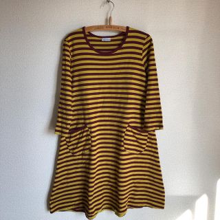 マリメッコ(marimekko)のmarimekko ボーダー ワンピース(ひざ丈ワンピース)