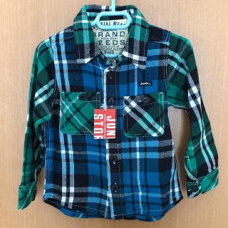 ジャンクストアー(JUNK STORE)のJUNK STORE 長袖 チェック シャツ 新品 100サイズ (Tシャツ/カットソー)