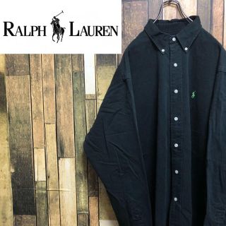 ラルフローレン(Ralph Lauren)の【激レア】ラルフローレン☆ワンポイント刺繍ロゴ入りBDチノビッグシャツ 90s(シャツ)