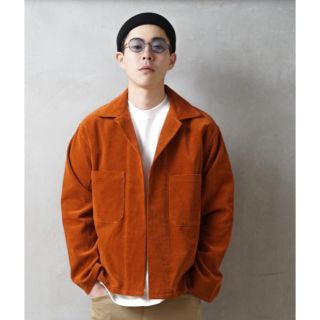 ワンエルディーケーセレクト(1LDK SELECT)の【auralee】WASHED CORDUROY SHIRTS JACKET (カバーオール)