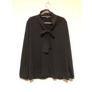 トップス リボンのシャツ 大きい服 大きいサイズ 4L(シャツ/ブラウス(長袖/七分))