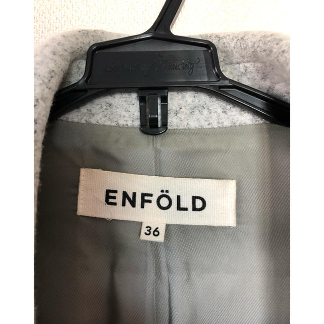 ENFOLD(エンフォルド)のENFOLD  メルトンチェスターコート レディースのジャケット/アウター(チェスターコート)の商品写真