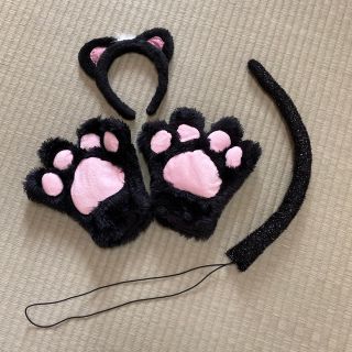 猫　仮装セット　コスプレ(衣装一式)