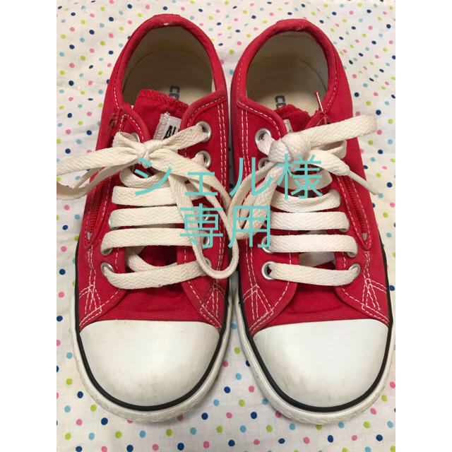 CONVERSE(コンバース)のコンバース赤　20センチ キッズ/ベビー/マタニティのキッズ靴/シューズ(15cm~)(スニーカー)の商品写真