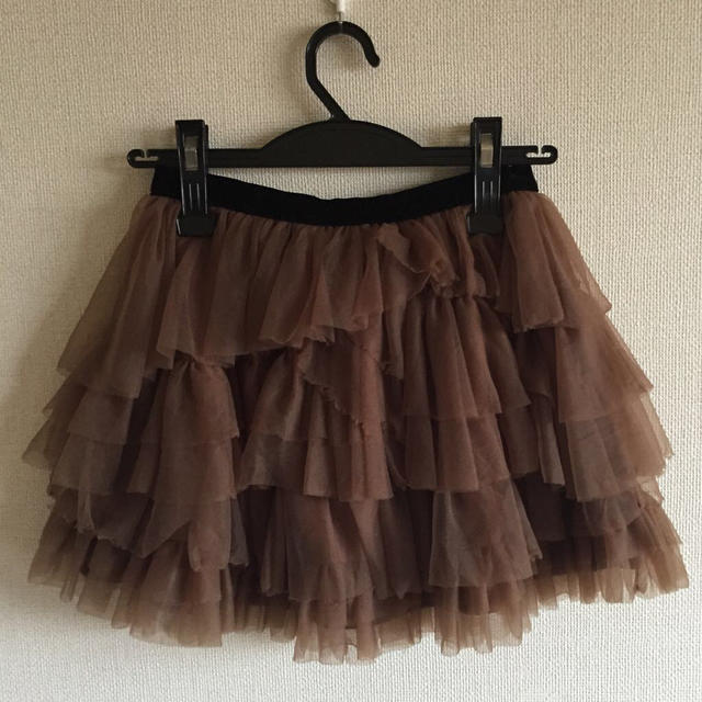 SNIDEL(スナイデル)のスナイデル♡ブラウンのチュールスカート レディースのスカート(ミニスカート)の商品写真