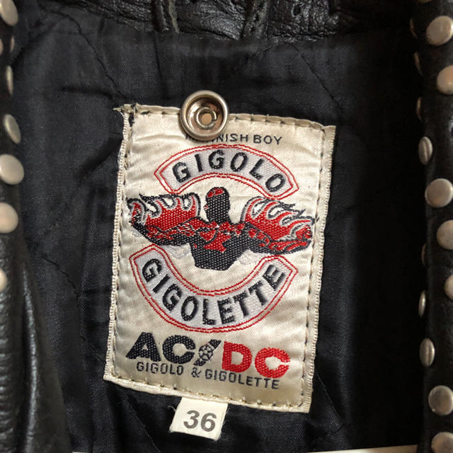 ACDC RAG - AC/DC スタッズ付きダブルライダースジャケット 黒 ACDC RAG - AC/DC スタッズ付きダブルライダースジャケット 黒