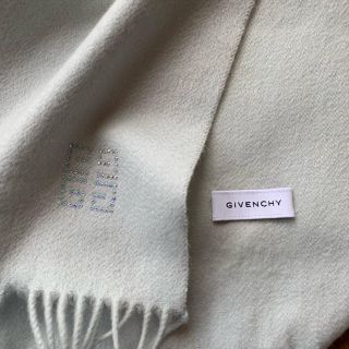 GIVENCHY - ブルーグレー カシミアマフラー 美品 ジバンシーの通販 by