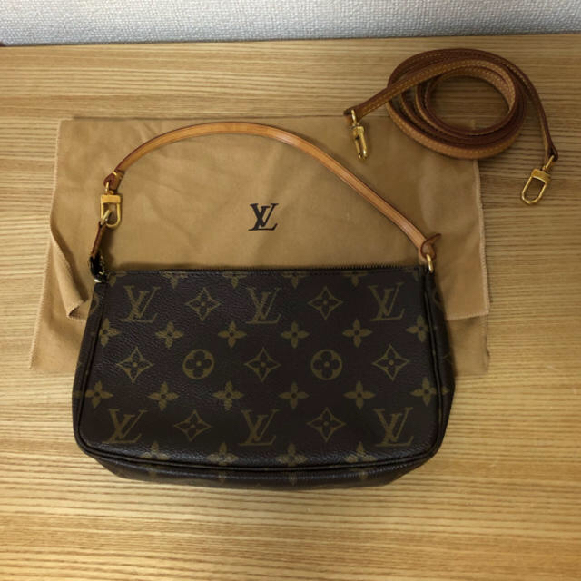 LOUIS VUITTON ルイヴィトン モノグラム ポシェット 肩ひも付き - www