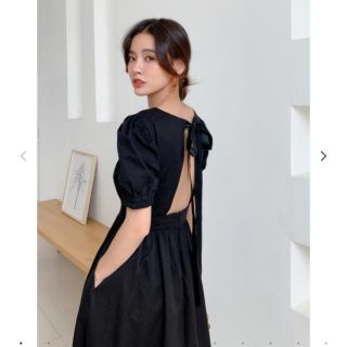 ザラ(ZARA)のbirthdaybashバースデイバッシュ バックリボンパフワンピース(ロングワンピース/マキシワンピース)