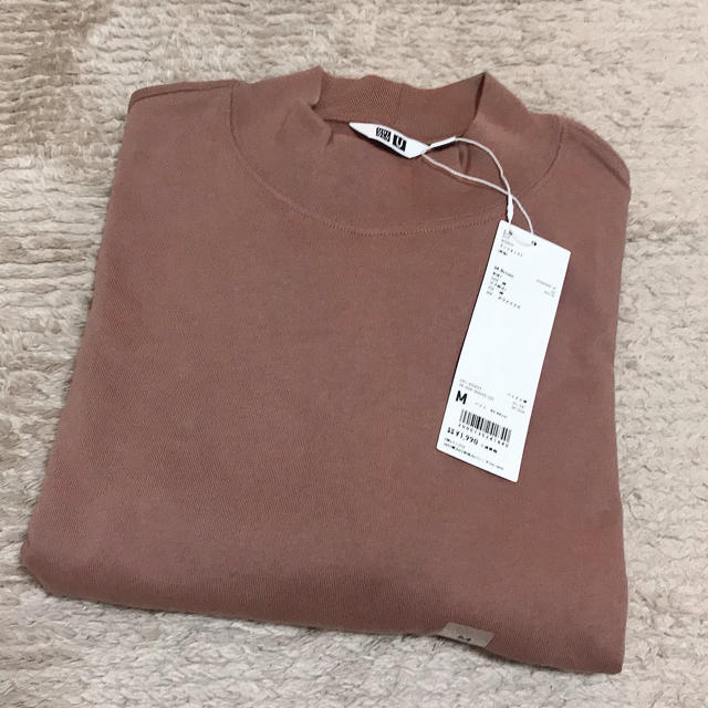 UNIQLO(ユニクロ)のUNIQLO モックネックT レディースのトップス(Tシャツ(長袖/七分))の商品写真