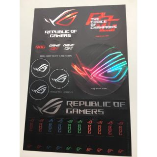 エイスース(ASUS)の【ステッカー(シール)】マザーボード（ASUS ROG STRIX ）同梱品(PC周辺機器)