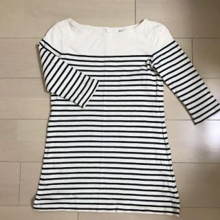 ユニクロ(UNIQLO)のUNIQLO ボーダーカットソー  ボーダーチュニック(カットソー(長袖/七分))