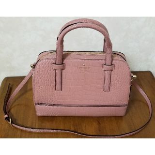 ケイトスペードニューヨーク(kate spade new york)のkate spade　クロコダイル調　2wayバッグ　美品！(ショルダーバッグ)