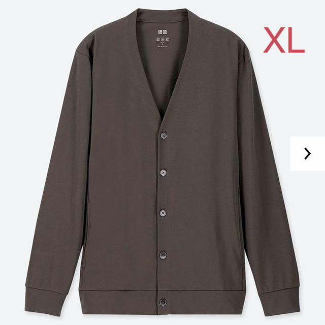 UNIQLO(ユニクロ)のユニクロ MEN エアリズム UVカットカーディガン XL／ダークグリーン 新品 メンズのトップス(カーディガン)の商品写真